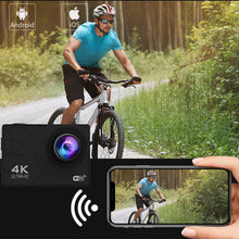 Load image into Gallery viewer, 4K WIFI Digital Camera Outdoor Diving DV F2.0 Large Aperture Cyclic Recording Anti-Shake Waterproof Sports Camera
