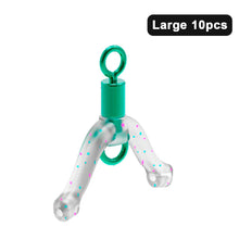 Load image into Gallery viewer, 10PCS Anti-Winding Unloading Silica Gel Eight Loop Sub Wire Connector High Elastic Fork Fishing Gear Supplies
