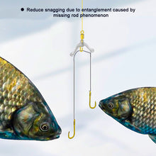 Load image into Gallery viewer, 5PCS Anti-Winding Unloading Sub Line Clamp Silica Gel Fork Instant Fishing Accessories
