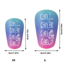 Load image into Gallery viewer, 1Pair Can't Gradation Pattern Professional Football Shin Guard PU Thick Anti-Collision And Shock-Absorbing Insert Board Sports Protective Supplies
