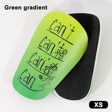 Load image into Gallery viewer, 1Pair Can't Gradation Pattern Professional Football Shin Guard PU Thick Anti-Collision And Shock-Absorbing Insert Board Sports Protective Supplies
