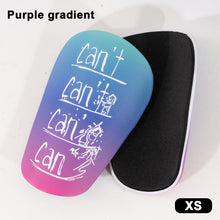 Load image into Gallery viewer, 1Pair Can't Gradation Pattern Professional Football Shin Guard PU Thick Anti-Collision And Shock-Absorbing Insert Board Sports Protective Supplies
