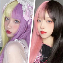 Load image into Gallery viewer, Jellyfish Queen Hair Style Black Long Straight Wig Female Long Hair Natural and Realistic Full Headset Style Internet Celebrity Princess Cut Spot Straight Wig Set

