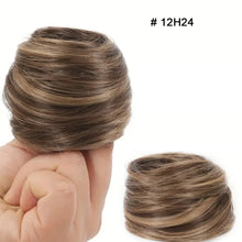 Load image into Gallery viewer, Wig Elastic Band Straight Wig Hair Loop Female Simulated Hair Fluffy Natural Bun Lazy Person Curly Wig Hair Loop
