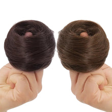Load image into Gallery viewer, Wig Elastic Band Straight Wig Hair Loop Female Simulated Hair Fluffy Natural Bun Lazy Person Curly Wig Hair Loop
