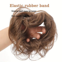 Load image into Gallery viewer, Wig Elastic Band Straight Wig Hair Loop Female Simulated Hair Fluffy Natural Bun Lazy Person Curly Wig Hair Loop
