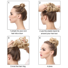 Load image into Gallery viewer, Fashion Maruko Shaped Wig with Elasticity Flower Bud Flower Bud Curly Hair Wig and Headband
