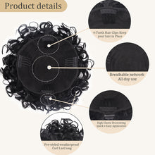 Load image into Gallery viewer, Small Roll Drawstring Fluffy and Messy Elastic Mesh Drawstring Synthetic Ponytail Wig Braided Wig
