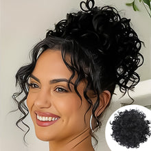Load image into Gallery viewer, Small Roll Drawstring Fluffy and Messy Elastic Mesh Drawstring Synthetic Ponytail Wig Braided Wig
