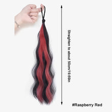 Load image into Gallery viewer, Hair Braid Highlights Ponytail Dopamine Fried Dough Twists Braid Hair Increase Color Hair Band Wig Ring Wig Band Highlights
