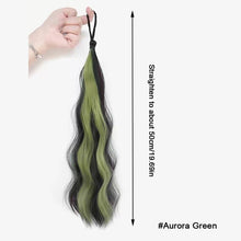 Load image into Gallery viewer, Hair Braid Highlights Ponytail Dopamine Fried Dough Twists Braid Hair Increase Color Hair Band Wig Ring Wig Band Highlights
