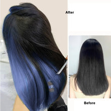 Load image into Gallery viewer, Hidden Dye Wig Piece Hanging Ear Dye Women's Highlight Dye Colored Hair Extensions Inner Layer Bleaching Dopamine Long Hair Wig Piece
