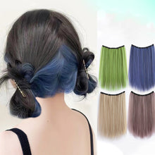Load image into Gallery viewer, Hidden Dye Wig Piece Hanging Ear Dye Women's Highlight Dye Colored Hair Extensions Inner Layer Bleaching Dopamine Long Hair Wig Piece
