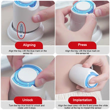 Load image into Gallery viewer, Continuous glucose monitoring, blood glucose meter without finger pricking, real-time measurement of high and low blood sugar, real-time reminder of blood glucose meter

