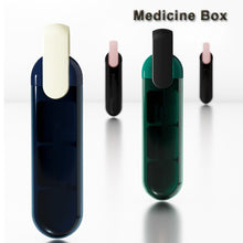 Load image into Gallery viewer, Portable Small Medicine Box Mini Size Portable Medicine Box Three Compartment Storage Box Travel Pill Medicine Packaging Box
