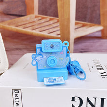 Load image into Gallery viewer, Cute Cartoon Flashlight Polaroid Kuromi Key Chain Retro Camera Jade Guigou Keychain Small Pendant
