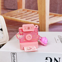 Load image into Gallery viewer, Cute Cartoon Flashlight Polaroid Kuromi Key Chain Retro Camera Jade Guigou Keychain Small Pendant
