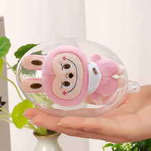 Load image into Gallery viewer, 17cm PVC Organizer Box For Labubu Dust-Proof Transparent Face Shield for Dolls Transparent Ball Christmas Decoration Festival Ceiling Pendant
