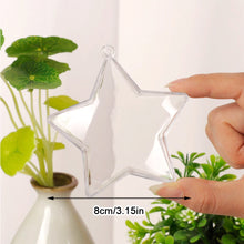 Load image into Gallery viewer, 16cm Anti-proof Cover For Labubu Dustproof Star Shape Cover Transparent Ball Christmas Decoration Festival Ceiling Pendant
