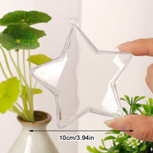 Load image into Gallery viewer, 16cm Anti-proof Cover For Labubu Dustproof Star Shape Cover Transparent Ball Christmas Decoration Festival Ceiling Pendant
