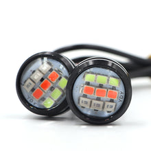 Load image into Gallery viewer, 2Pcs Motorcycle Signal Light 23mm Eagle Eye RGB Turn Signal Daytime Running Lamp Fog Lamp Angel Light Accessories
