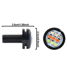 Load image into Gallery viewer, 2Pcs Motorcycle Signal Light 23mm Eagle Eye RGB Turn Signal Daytime Running Lamp Fog Lamp Angel Light Accessories
