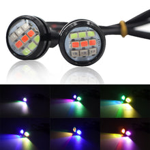 Load image into Gallery viewer, 2Pcs Motorcycle Signal Light 23mm Eagle Eye RGB Turn Signal Daytime Running Lamp Fog Lamp Angel Light Accessories
