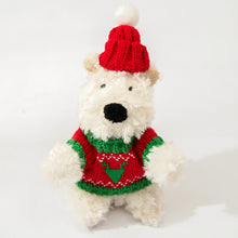 Load image into Gallery viewer, For Jellycat Dog 11cm West Highland White Terrier Christmas Snowman Sweater Winter Clothes Hat Replacement Outfit Accessories Mini Clothes
