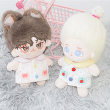 Load image into Gallery viewer, 10cm Cotton Dolls Cute Animal Hat Clothes Dress New Baby Clothes Doll Clothes Multicolor Embroider BJD Doll Clothes Master Dog
