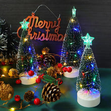 Load image into Gallery viewer, Christmas Tree LED Night Light Atmosphere Lamp Decoration Table Light Plastic Pine Needles Night Lamp Home Holiday Light

