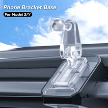 Load image into Gallery viewer, 17mm Car Bracket Base Soft Adhesive Flexible Movable 360 Degree Rotation for Tesla Model 3 Y Highland
