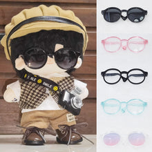 Load image into Gallery viewer, For 10cm Cotton Dolls Glasses Cute Plastic Glasses for Dolls Macaron BJD Dolls Toy Glasses Accessories
