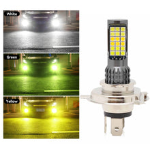 Load image into Gallery viewer, H4 BA20D Motorcycle LED Headlight Three Colors Motorcycle Scooter Light 36smd Super Bright Light lamp Moto DRL Lights Aluminium Alloy
