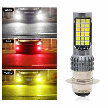 Load image into Gallery viewer, H4 BA20D Motorcycle LED Headlight Three Colors Motorcycle Scooter Light 36smd Super Bright Light lamp Moto DRL Lights Aluminium Alloy
