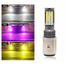 Load image into Gallery viewer, H4 BA20D Motorcycle LED Headlight Three Colors Motorcycle Scooter Light 36smd Super Bright Light lamp Moto DRL Lights Aluminium Alloy
