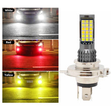 Load image into Gallery viewer, H4 BA20D Motorcycle LED Headlight Three Colors Motorcycle Scooter Light 36smd Super Bright Light lamp Moto DRL Lights Aluminium Alloy
