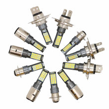 Load image into Gallery viewer, H4 BA20D Motorcycle LED Headlight Three Colors Motorcycle Scooter Light 36smd Super Bright Light lamp Moto DRL Lights Aluminium Alloy
