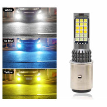 Load image into Gallery viewer, H4 BA20D Motorcycle LED Headlight Three Colors Motorcycle Scooter Light 36smd Super Bright Light lamp Moto DRL Lights Aluminium Alloy

