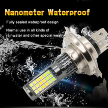 Load image into Gallery viewer, H4 BA20D Motorcycle LED Headlight Three Colors Motorcycle Scooter Light 36smd Super Bright Light lamp Moto DRL Lights Aluminium Alloy

