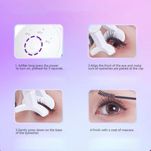 Load image into Gallery viewer, Borderless Comb Tooth Electric Eyelash Curler Long-lasting Curling Intelligent Temperature Controlled Charging Electric Eyelash Curler
