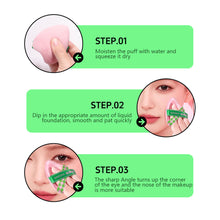 Load image into Gallery viewer, 3pcs/set Powder Puff Set Wet and Dry Dual-use Soft Skin-friendly Foundation Makeup Powder Puff Makeup Tool Accessories
