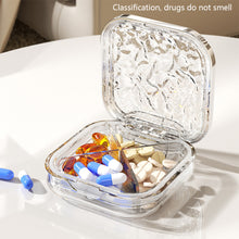 Load image into Gallery viewer, Portable Pill Box Moistureproof Dustproof Sealed Medicine Dispensing Box Multipurpose Daily Medication Jewelry Storage Box

