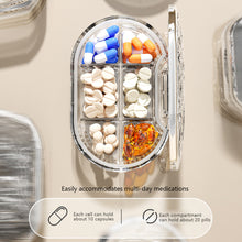 Load image into Gallery viewer, Portable Pill Box Moistureproof Dustproof Sealed Medicine Dispensing Box Multipurpose Daily Medication Jewelry Storage Box
