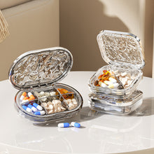 Load image into Gallery viewer, Portable Pill Box Moistureproof Dustproof Sealed Medicine Dispensing Box Multipurpose Daily Medication Jewelry Storage Box
