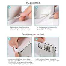 Load image into Gallery viewer, 88pcs/box Automatic Floss Box Disposable Polymer Floss Stick Portable High Tension Dental Floss Stick Tooth Cleaning Tool

