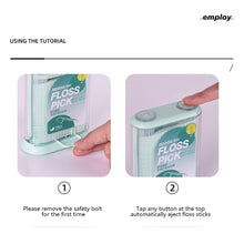 Load image into Gallery viewer, 100pcs/box Automatic Floss Box Disposable Polymer Double Line Dental Floss Stick Multi-purpose Floss Stick Tooth Cleaning Care Tool
