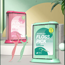 Load image into Gallery viewer, 100pcs/box Automatic Floss Box Disposable Polymer Double Line Dental Floss Stick Multi-purpose Floss Stick Tooth Cleaning Care Tool

