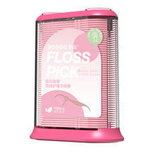 Load image into Gallery viewer, 100pcs/box Automatic Floss Box Disposable Polymer Double Line Dental Floss Stick Multi-purpose Floss Stick Tooth Cleaning Care Tool
