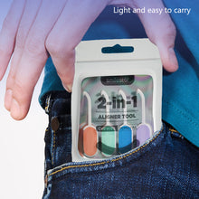 Load image into Gallery viewer, 2-in-1 Orthodontic Teether Braces Extractor Detachable Durable Food Grade Orthodontic Bite Adhesive Portable Braces Extractor
