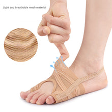 Load image into Gallery viewer, Mesh Thumb Valgus Corrector Lightweight Breathable Elastic Toe Separator Bigfoot Bone Overlapping Corrector Foot Care
